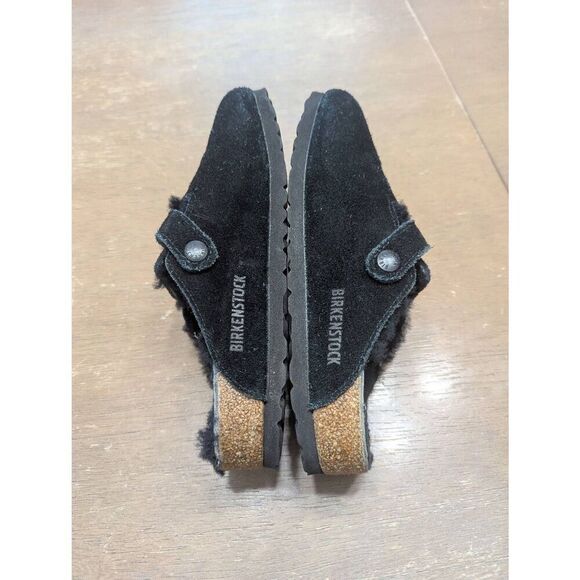 Birkenstock Boston Insulated Clog‎ women's size 36 black slip on suede comfort - Picture 6 of 7